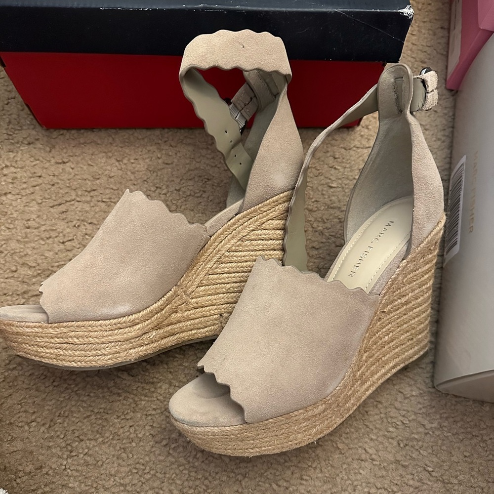 Marc Fisher espadrille wedges
